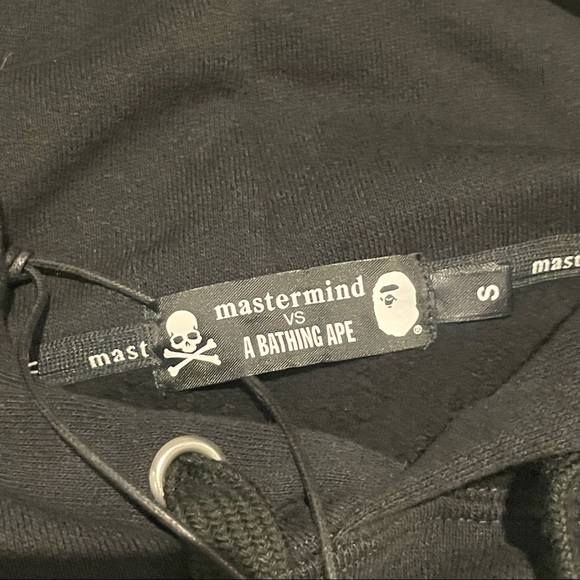 BAPE x Mastermind Half Skull Half Shark Pullover Size Small Black - Picture 8 of 13